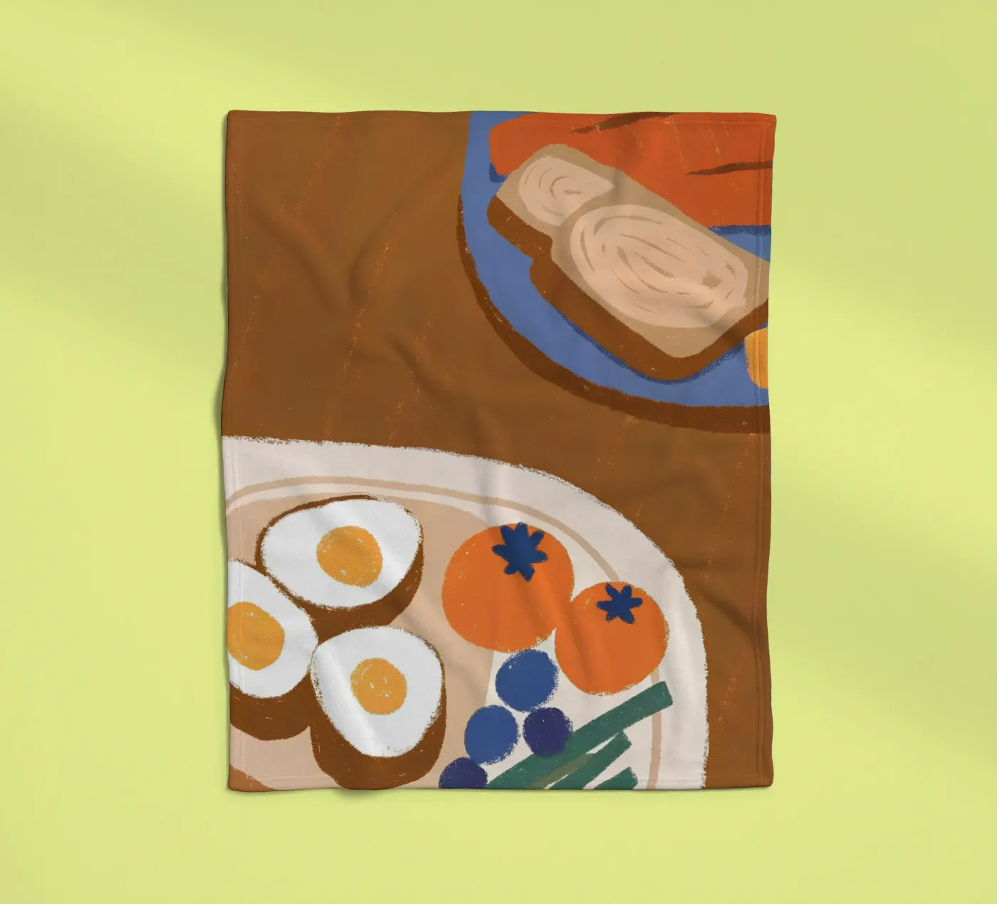 Breakfast fleece blanket by PERSONAL TOUCH