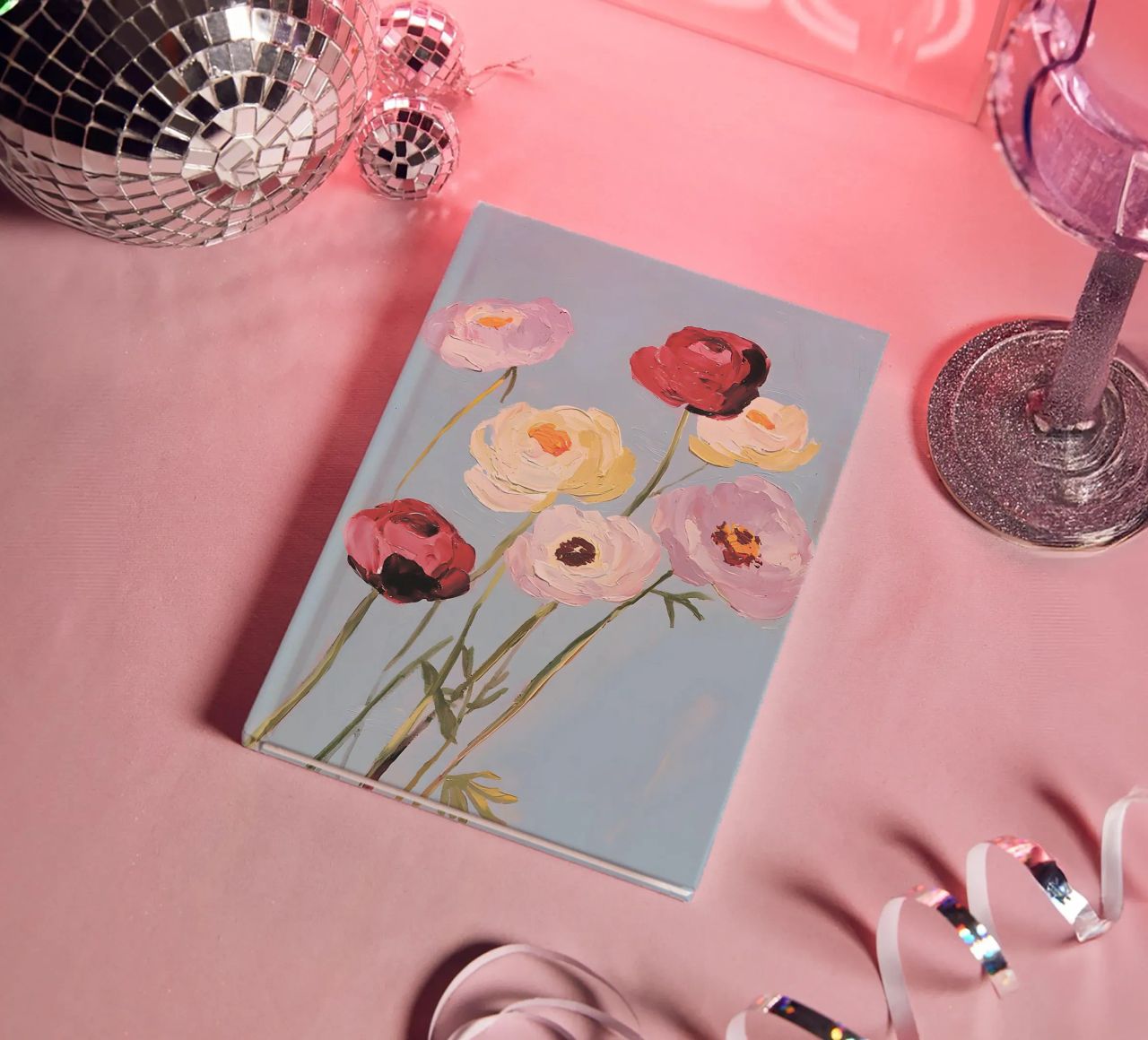 Painted Flowers Notizbuch von Gypsy Galleria