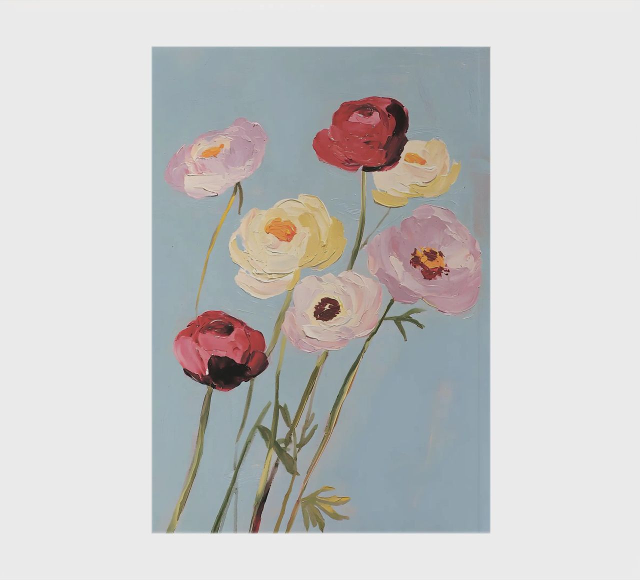 Painted Flowers Notizbuch von Gypsy Galleria
