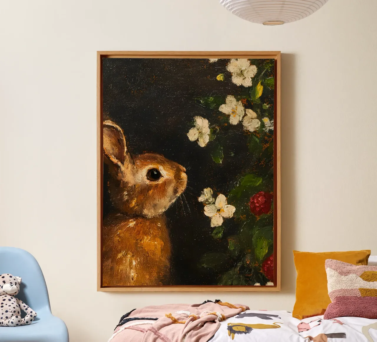 The Bunny canvas met Baklijst van Gypsy Galleria