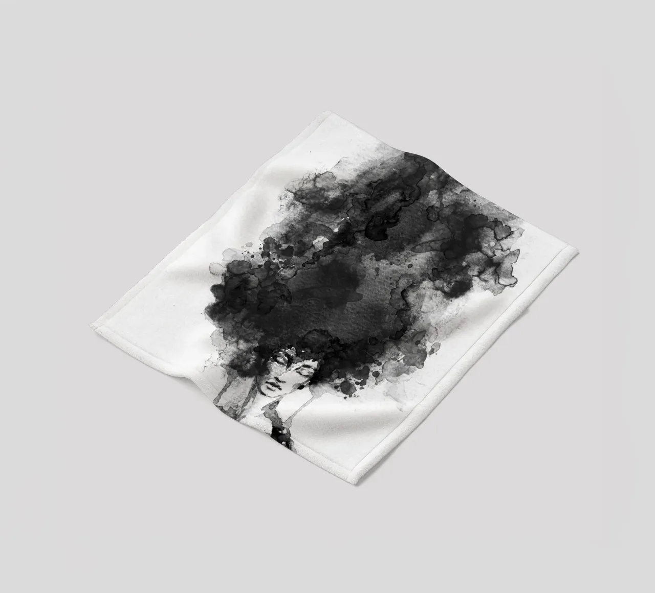 Head in the Clouds fleece blanket by Graphite