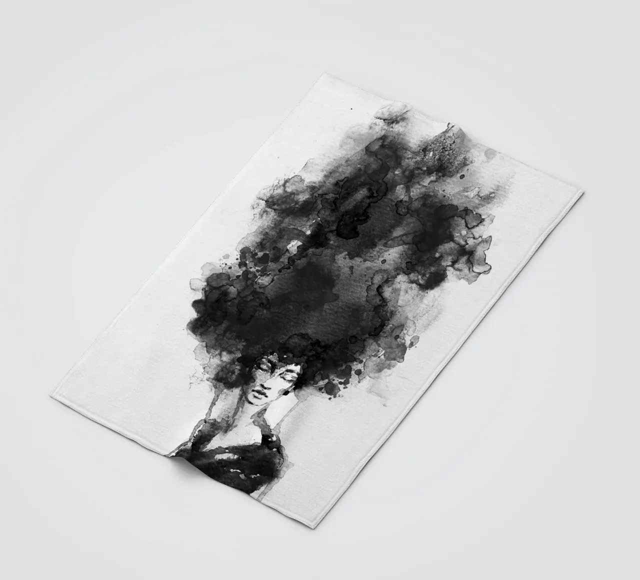 Head in the Clouds fleece blanket by Graphite