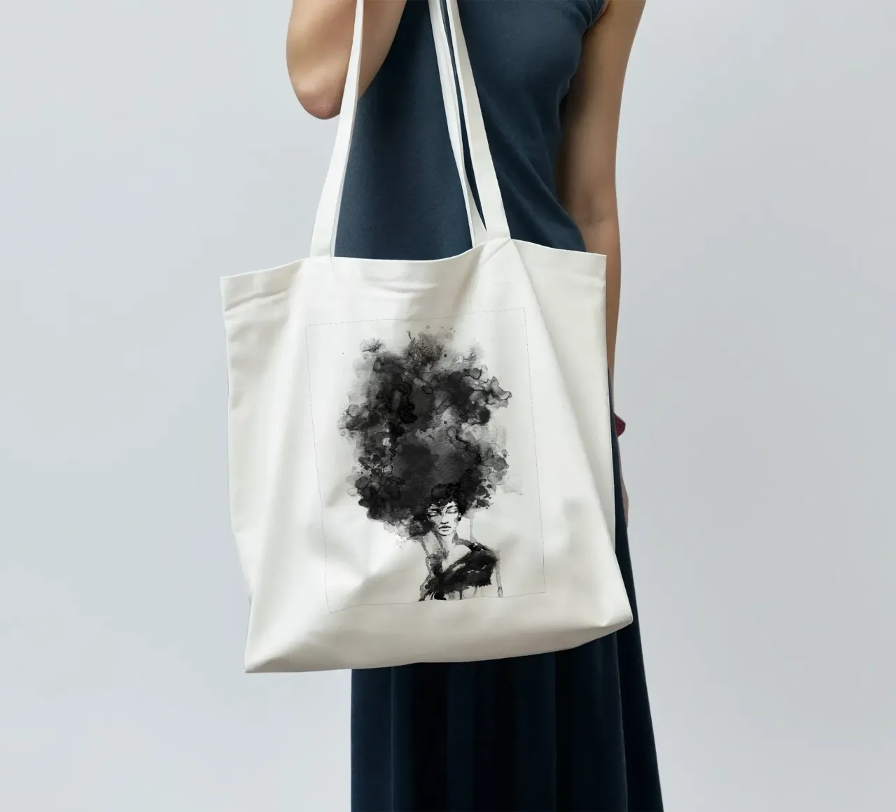 Head in the Clouds borsa in juta da Graphite