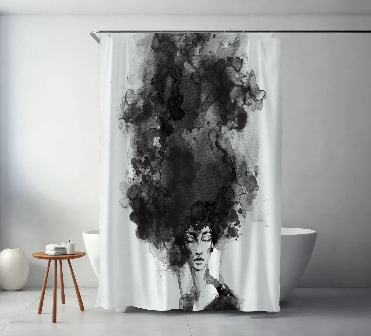 Head in the Clouds tenda da doccia da Graphite