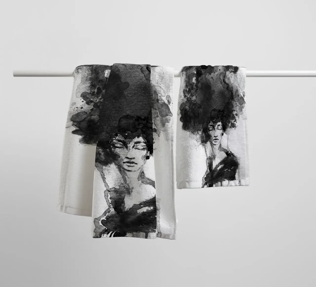 Head in the Clouds asciugamano da bagno da Graphite