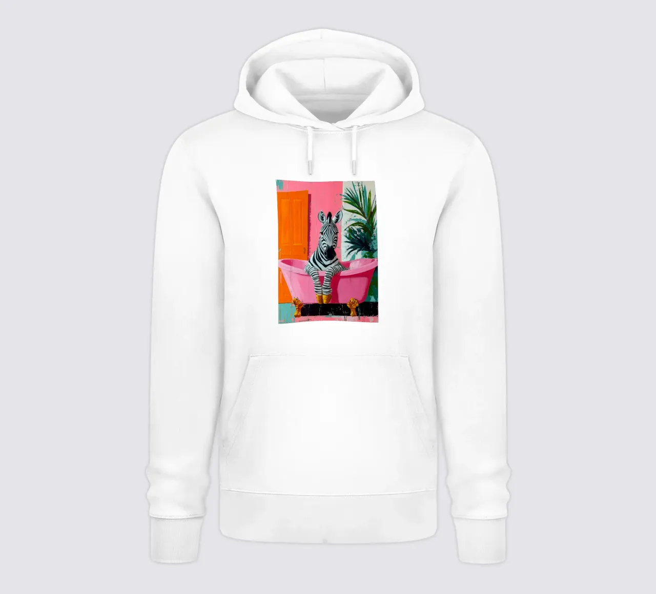 Cebra en el baño sudadera con capucha de Justyna Jaszke JBJart