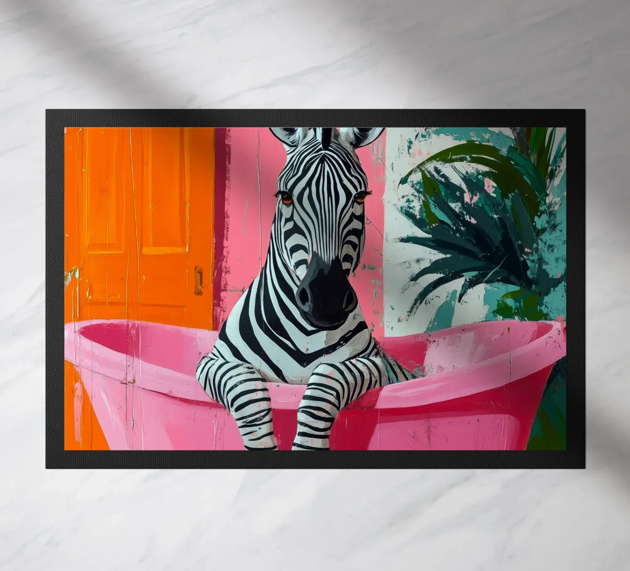 Zebra in bagno zerbino da Justyna Jaszke JBJart