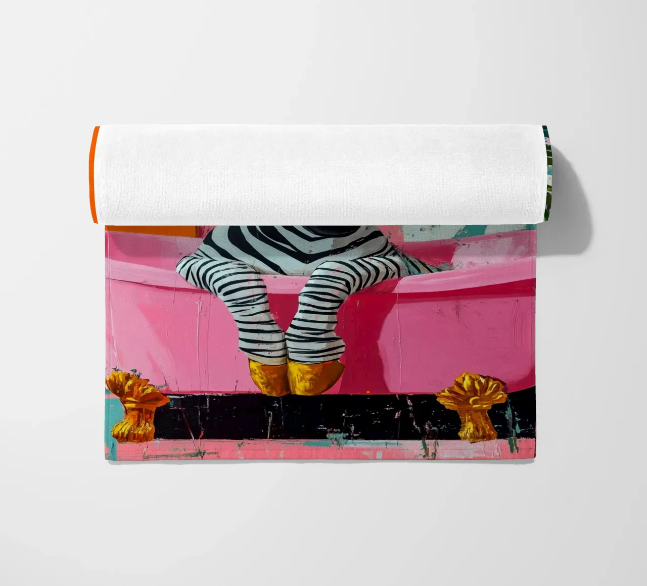 Zebra in bagno telo mare da Justyna Jaszke JBJart