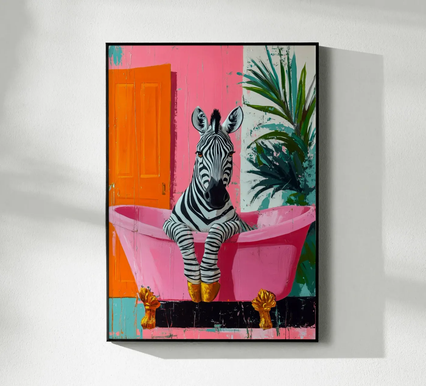 Zebra in bagno plexiglass da Justyna Jaszke JBJart