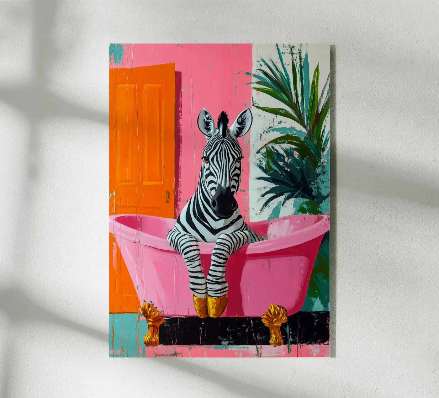 Zebra in bagno plexiglass da Justyna Jaszke JBJart