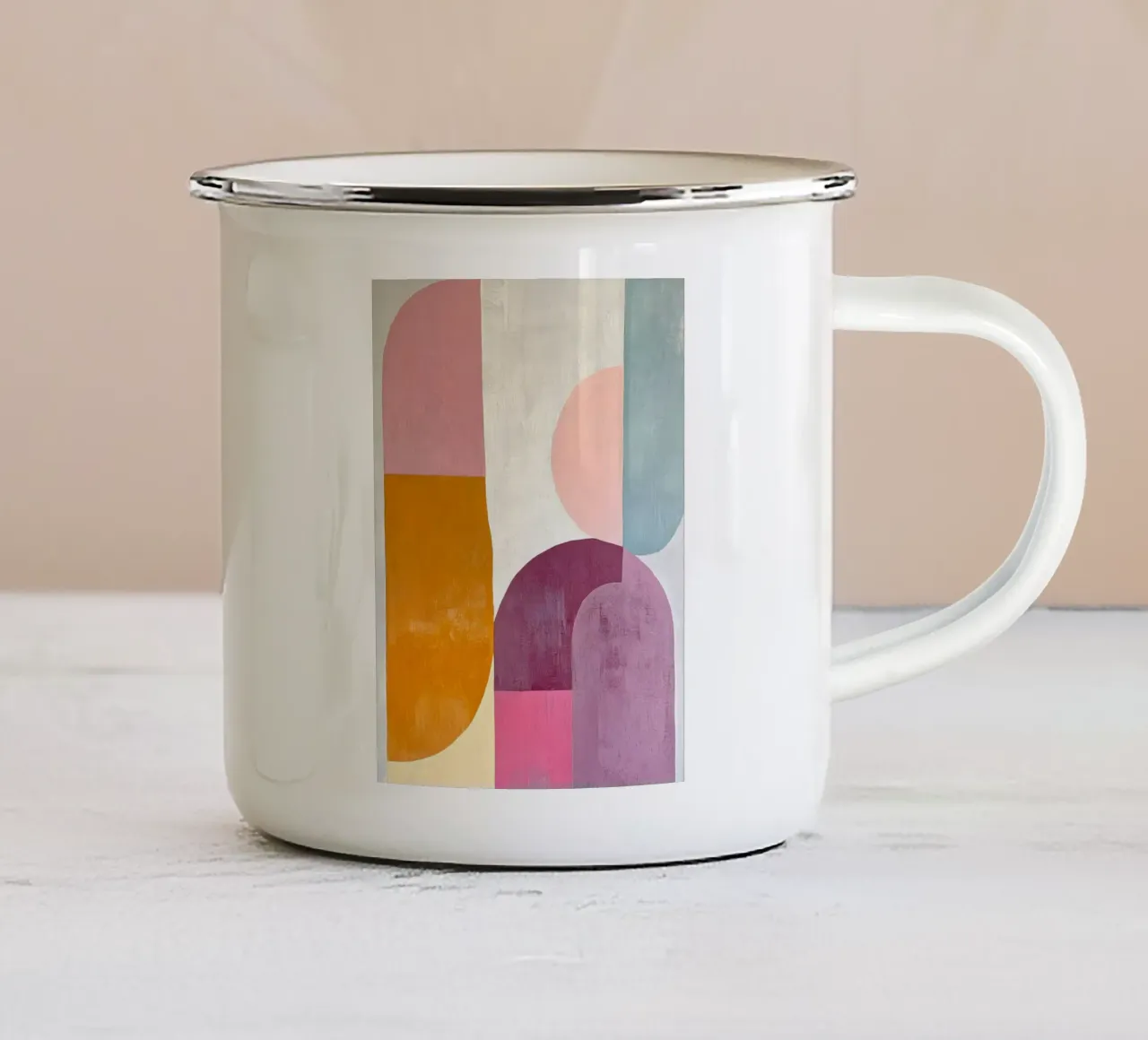 Pastel Abstract tazza in smalto da Gypsy Galleria
