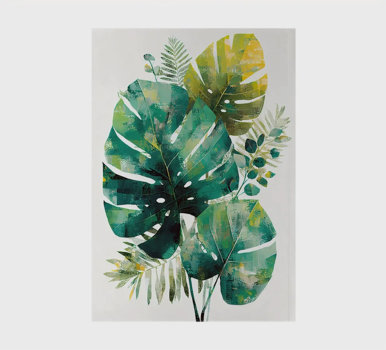 Leaves Tropical H Notizbuch von Mateo