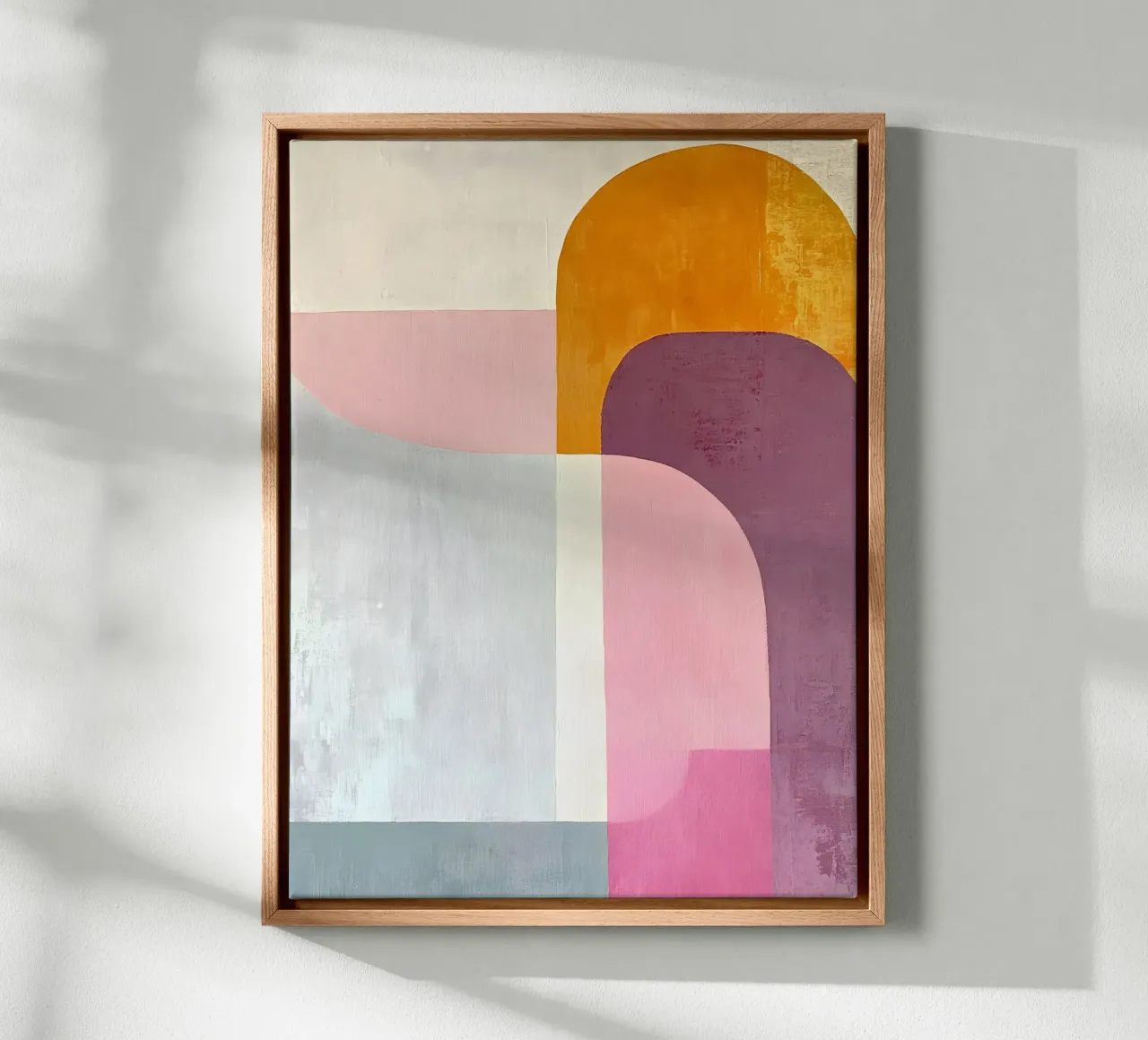 Pastel Abstract tela con Cornice a cassetta da Gypsy Galleria