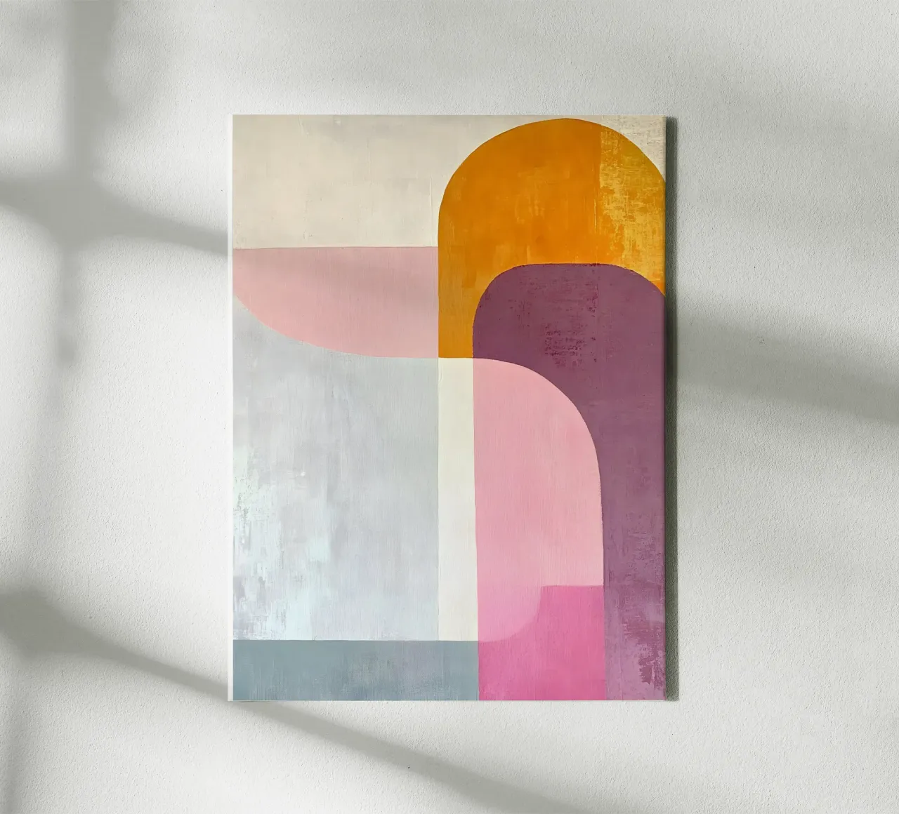 Pastel Abstract tela con Cornice a cassetta da Gypsy Galleria