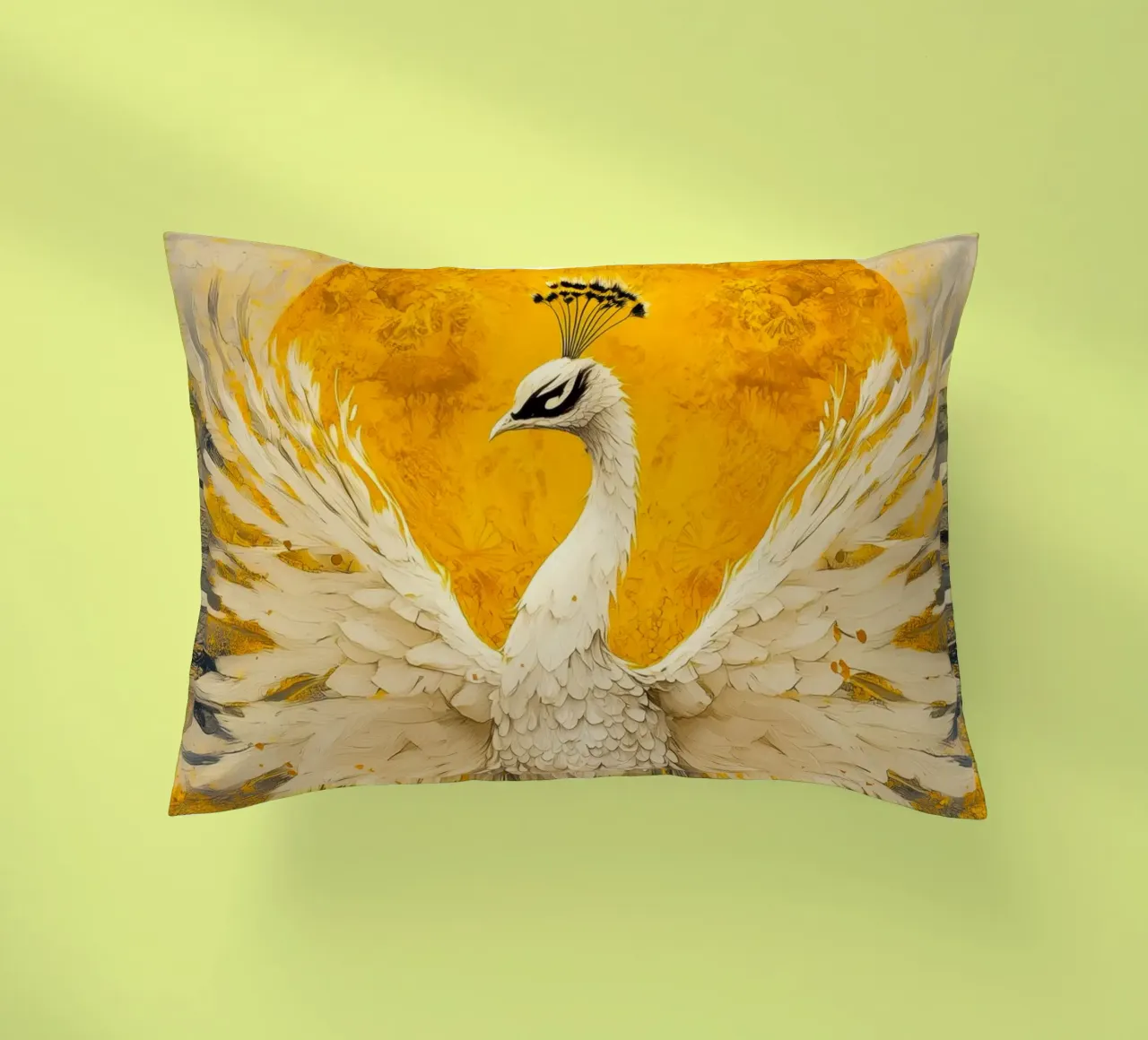 Pavone d'oro cuscino da Justyna Jaszke JBJart