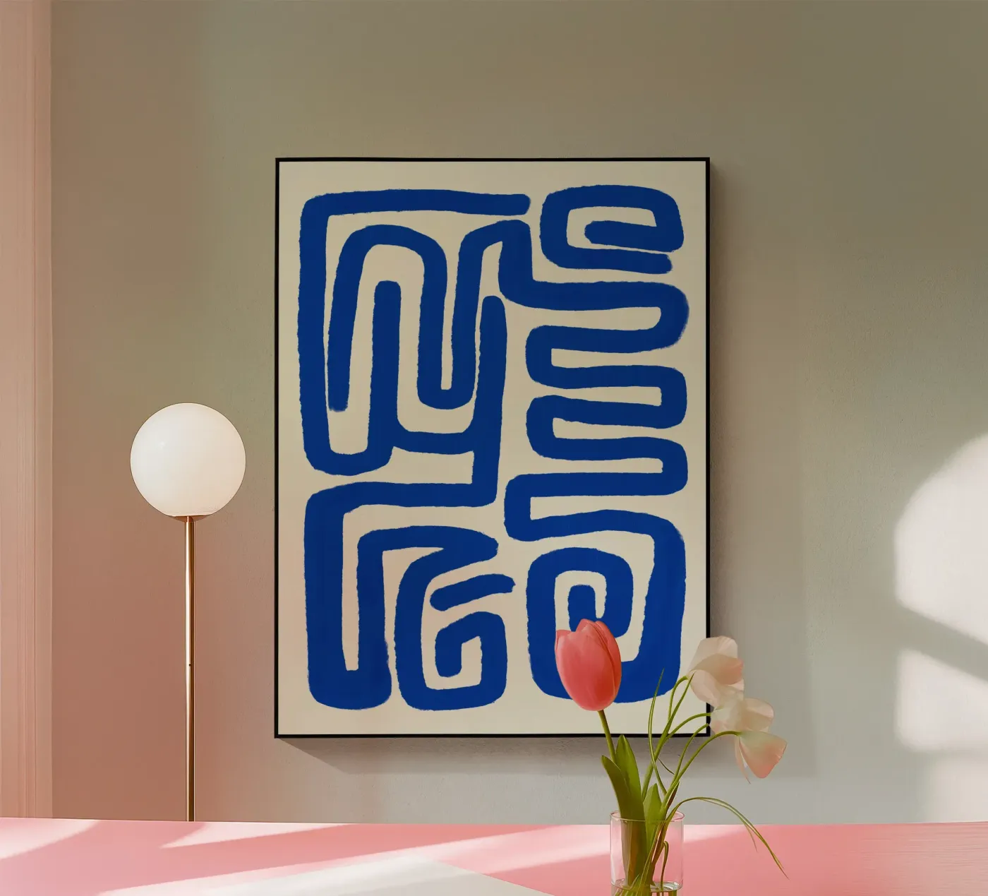 Linea blu art 03 plexiglass da Little Dean