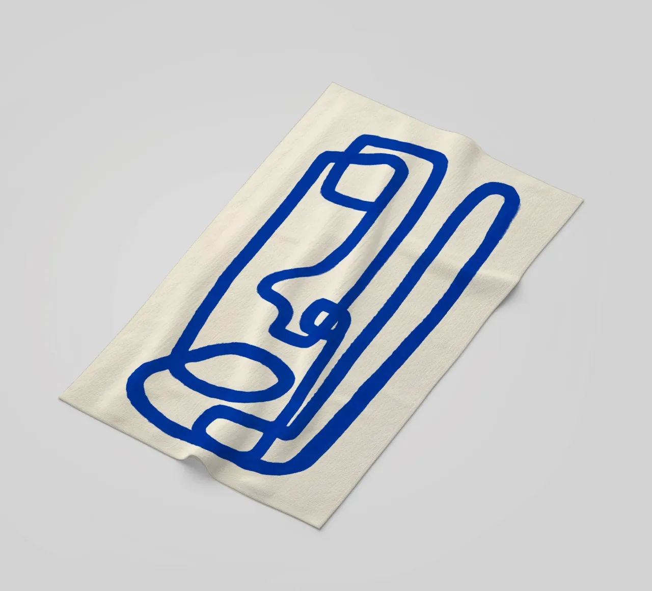 Linea blu art 02 telo mare da Little Dean