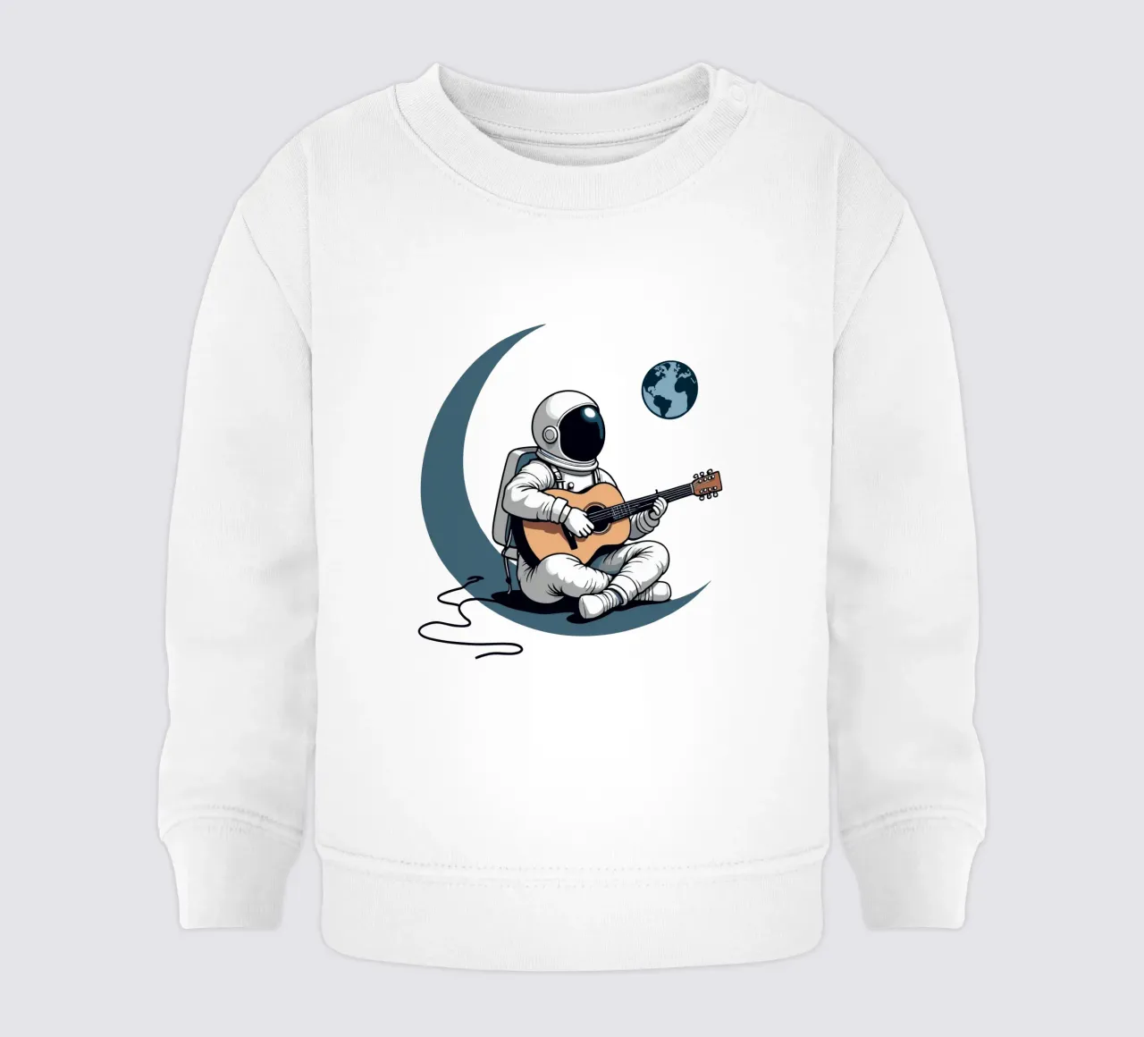 Chitarra astronauta lunare felpa neonato da artdesign1985