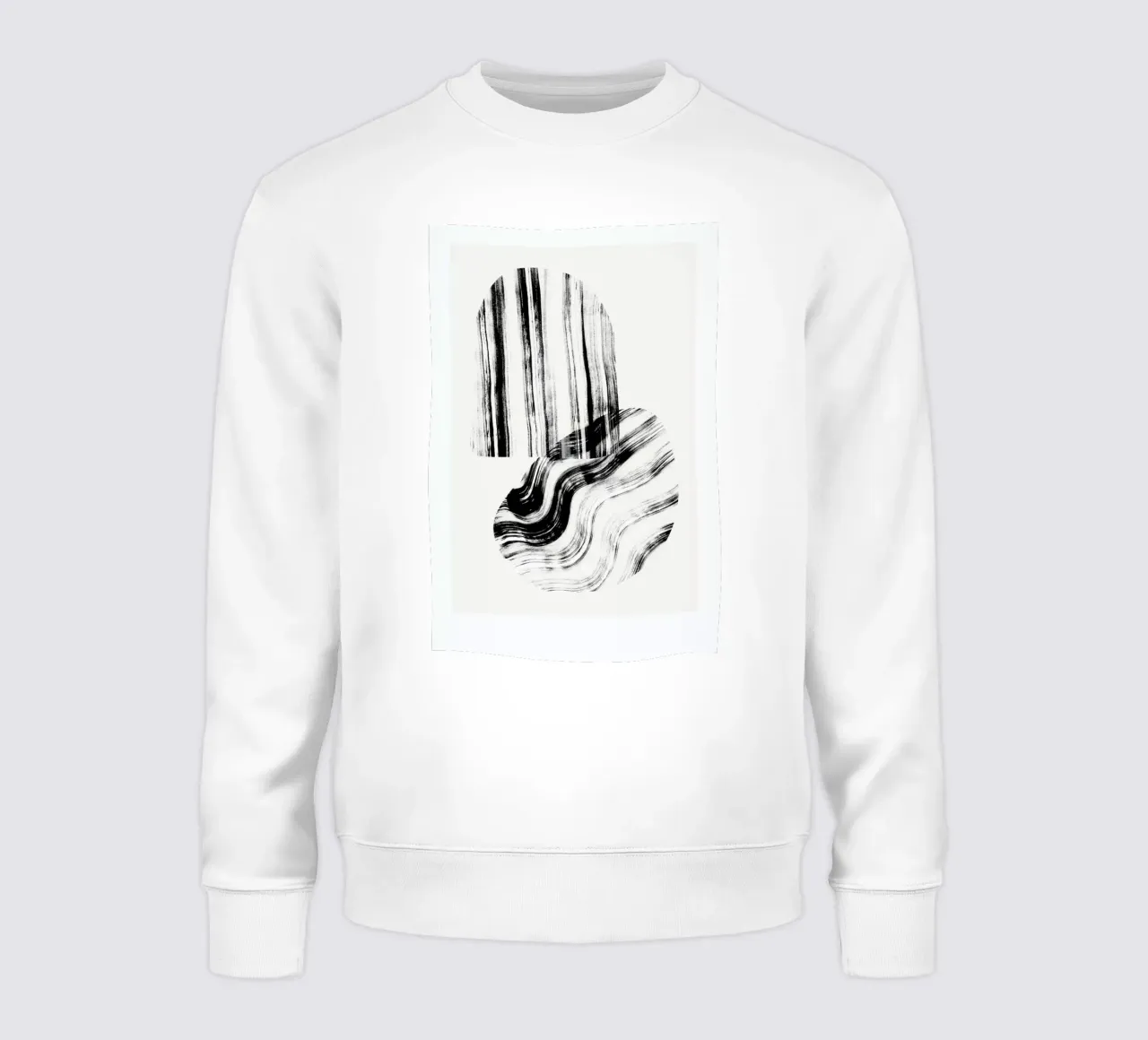 Negative Brush Strokes Sweatshirt von Graphite