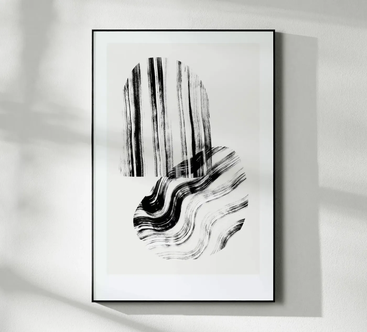 Negative Brush Strokes Acryl-Glas von Graphite