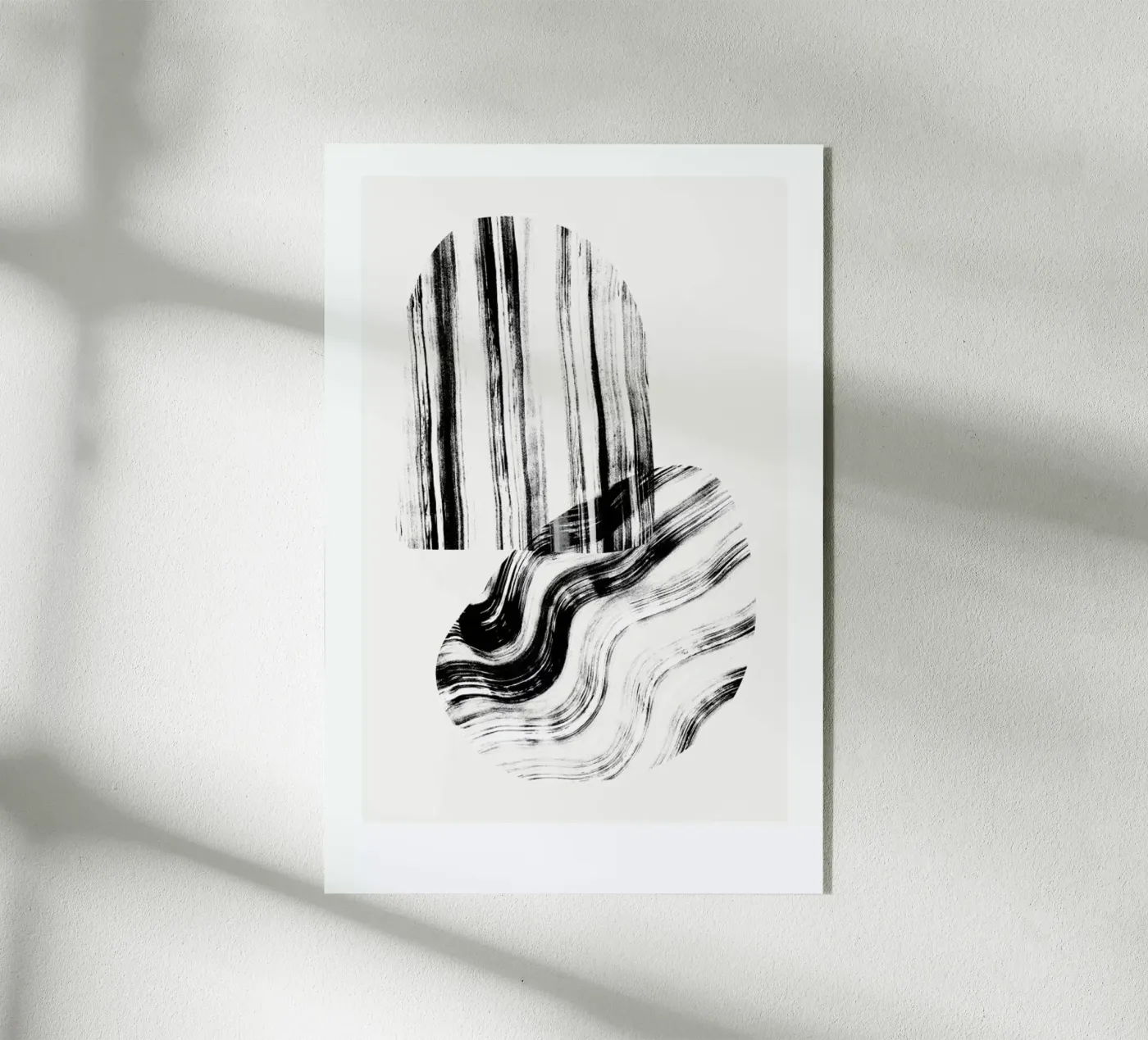 Negative Brush Strokes Acryl-Glas von Graphite