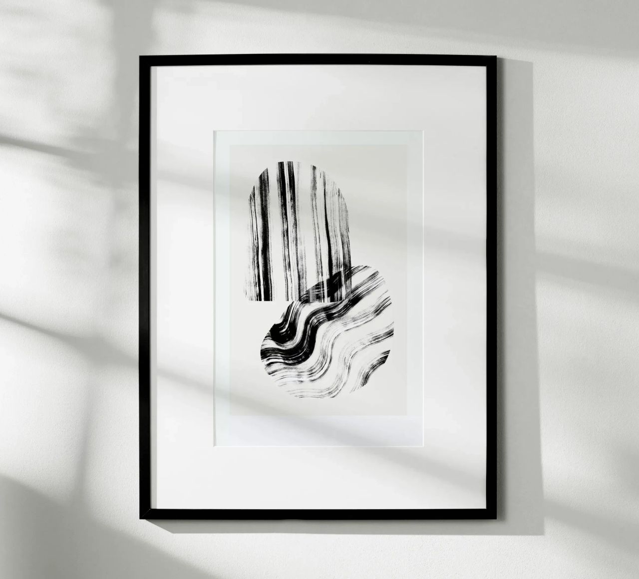 Negative Brush Strokes Poster von Graphite