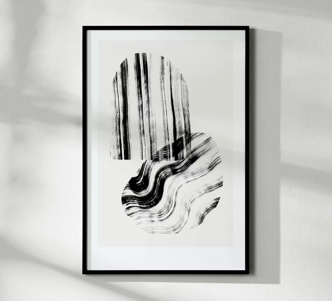 Negative Brush Strokes Poster von Graphite