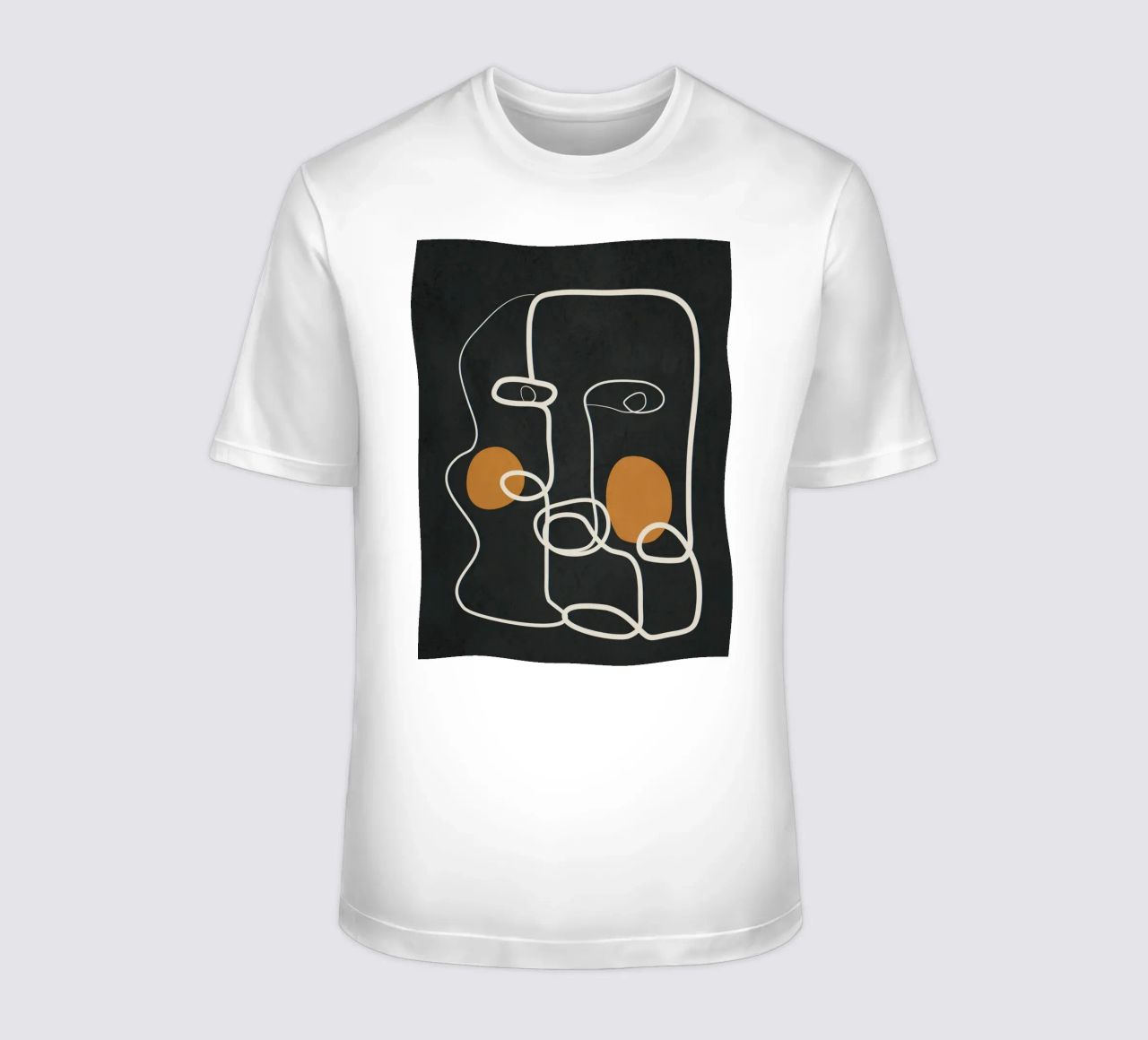 Abstract Face Line Art 2 t-shirt da cityart
