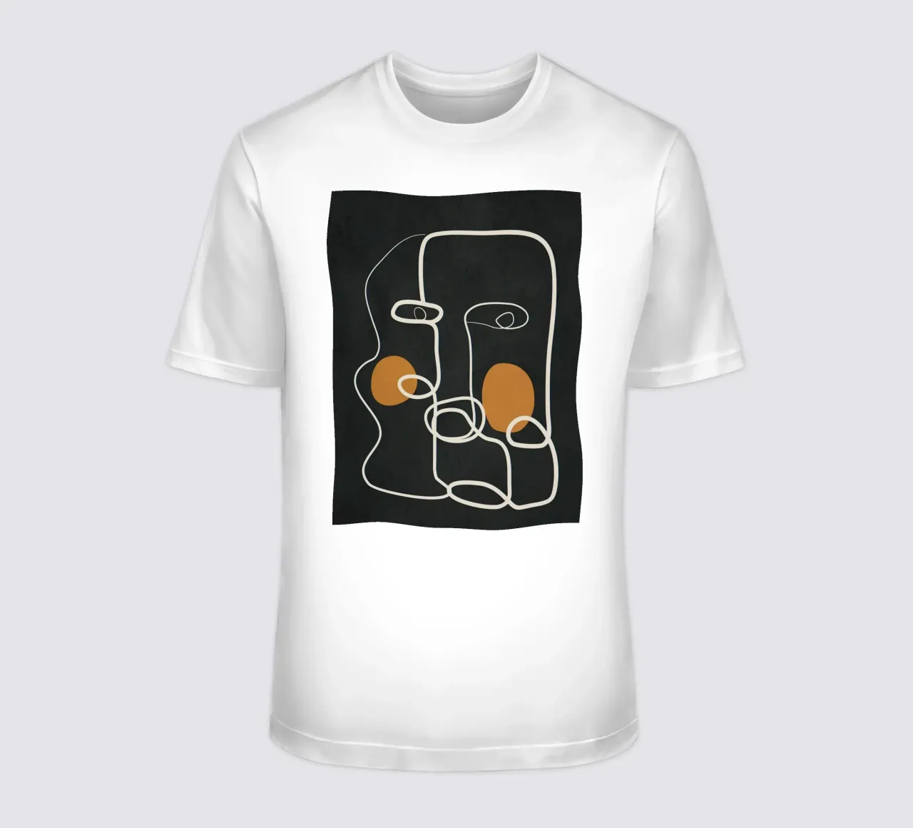 Abstract Face Line Art 2 camiseta de cityart