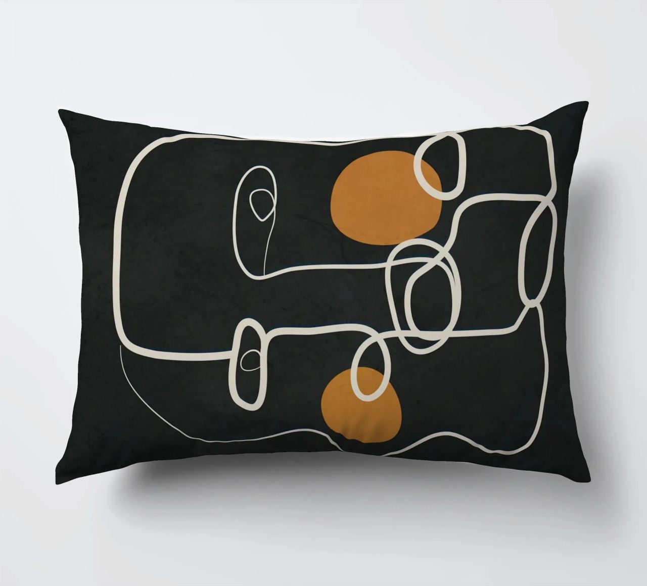 Abstract Face Line Art 2 cuscino da cityart