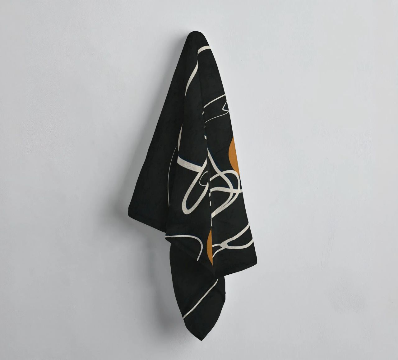 Abstract Face Line Art 2 asciugamano da bagno da cityart