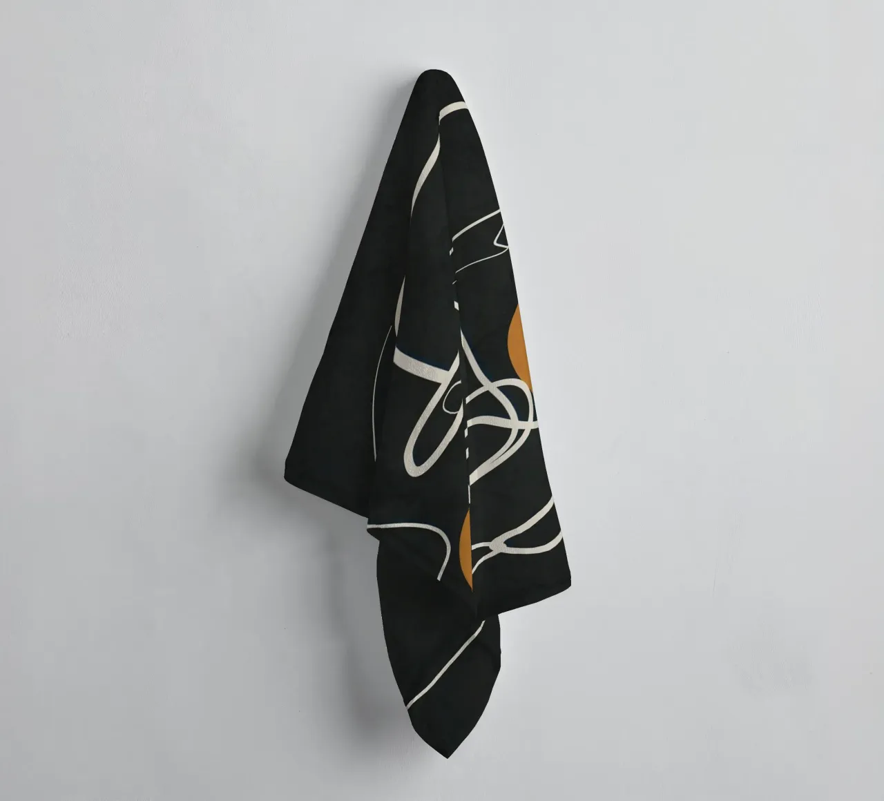 Abstract Face Line Art 2 toalla de baño de cityart