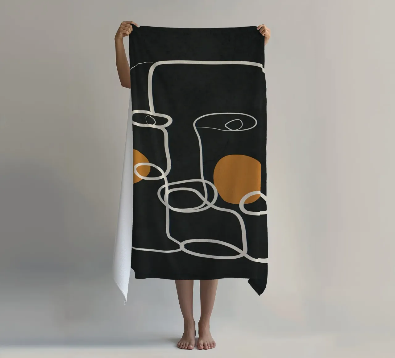 Abstract Face Line Art 2 telo mare da cityart