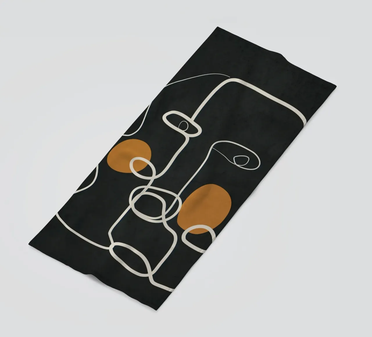 Abstract Face Line Art 2 telo mare da cityart