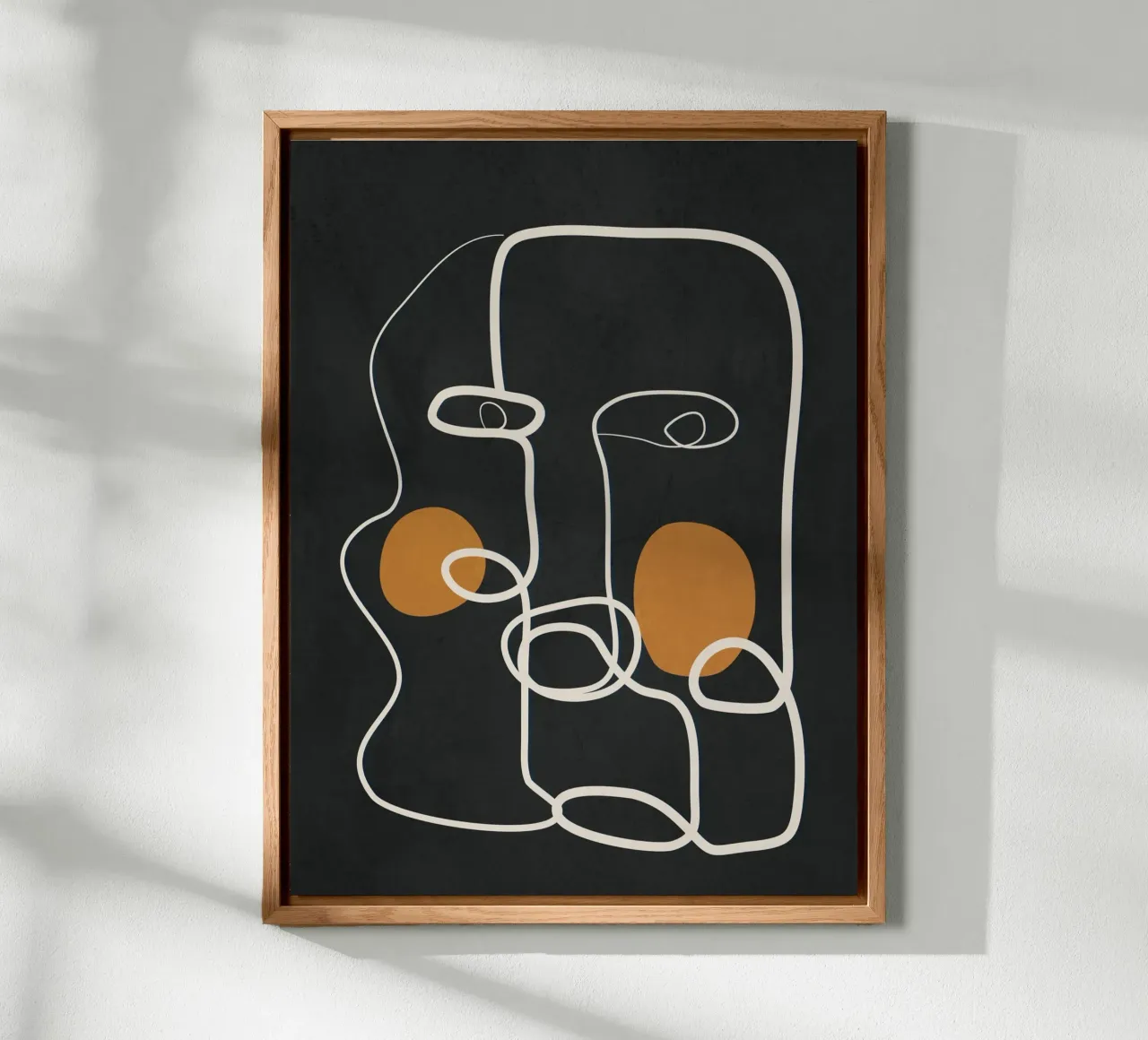 Abstract Face Line Art 2 alluminio dibond da cityart