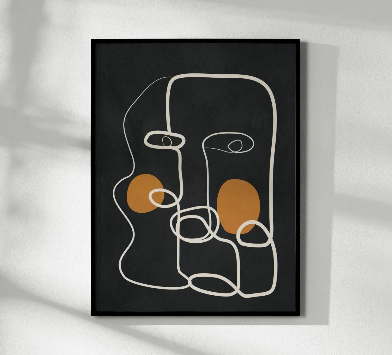 Abstract Face Line Art 2 carta hahnemühle da cityart