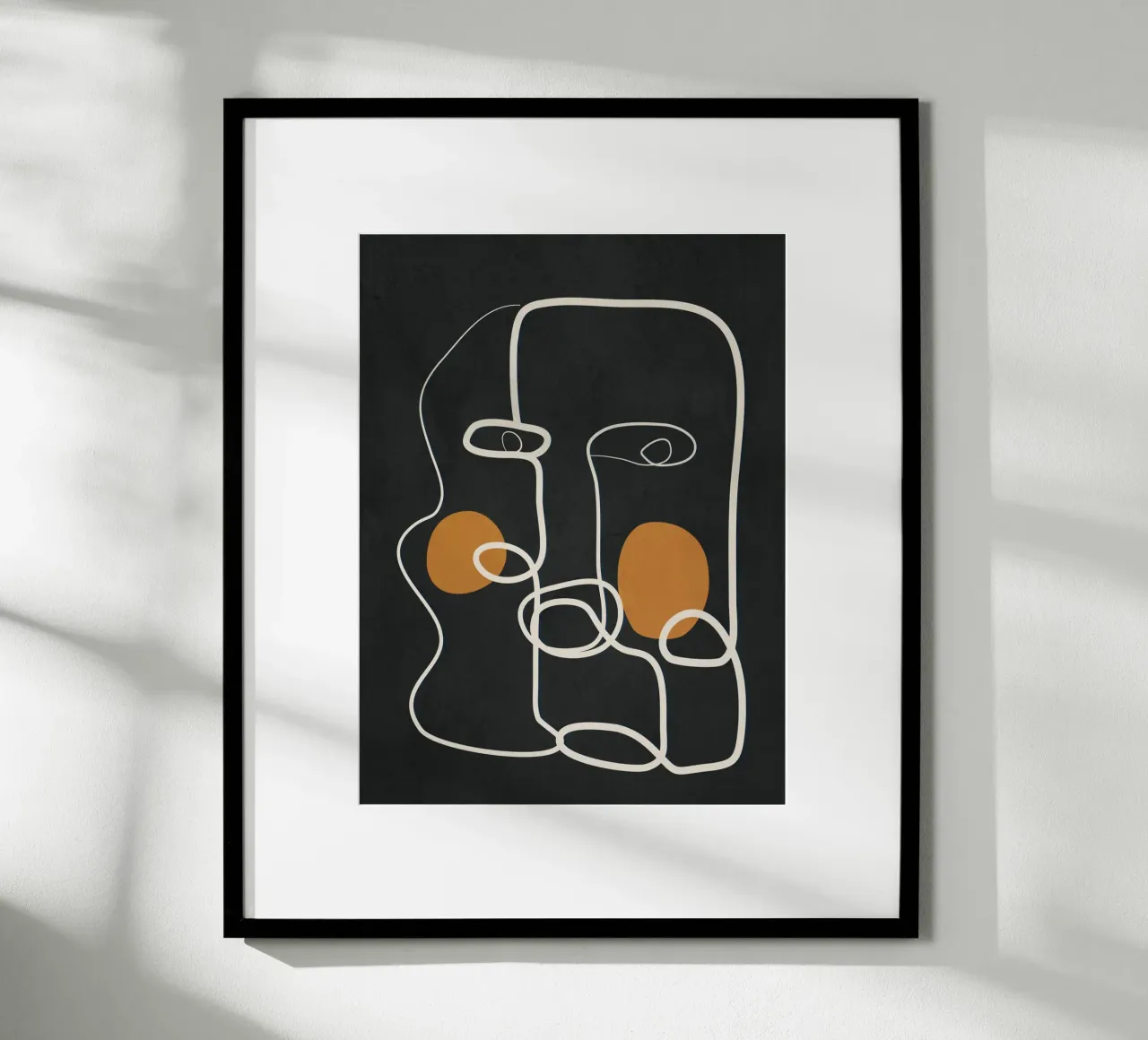 Abstract Face Line Art 2 hahnemühle de cityart