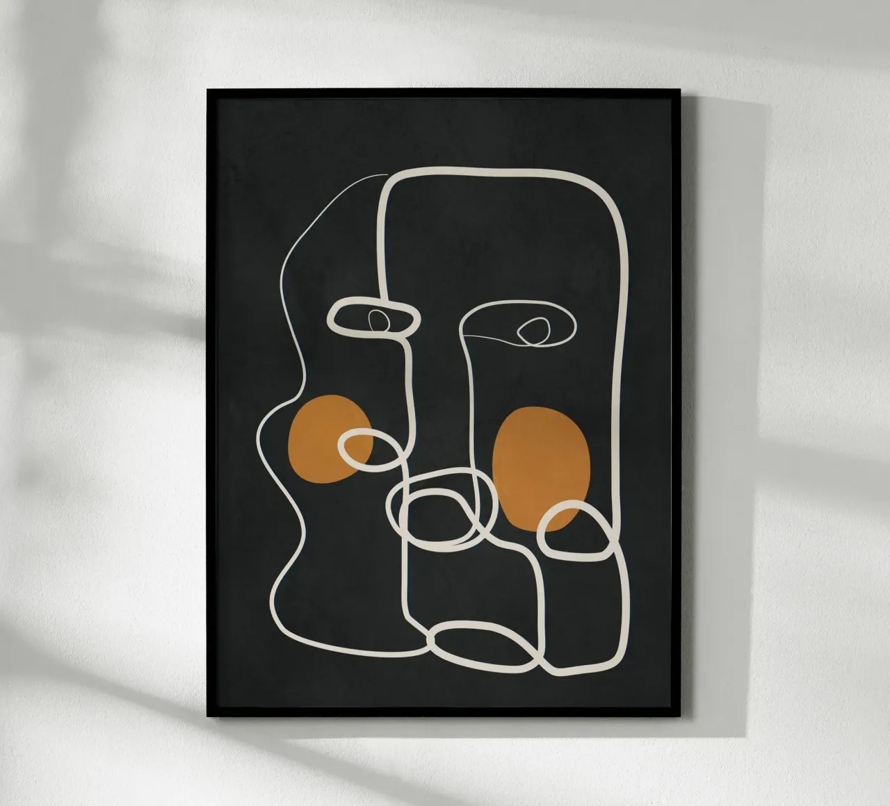 Abstract Face Line Art 2 hahnemühle de cityart