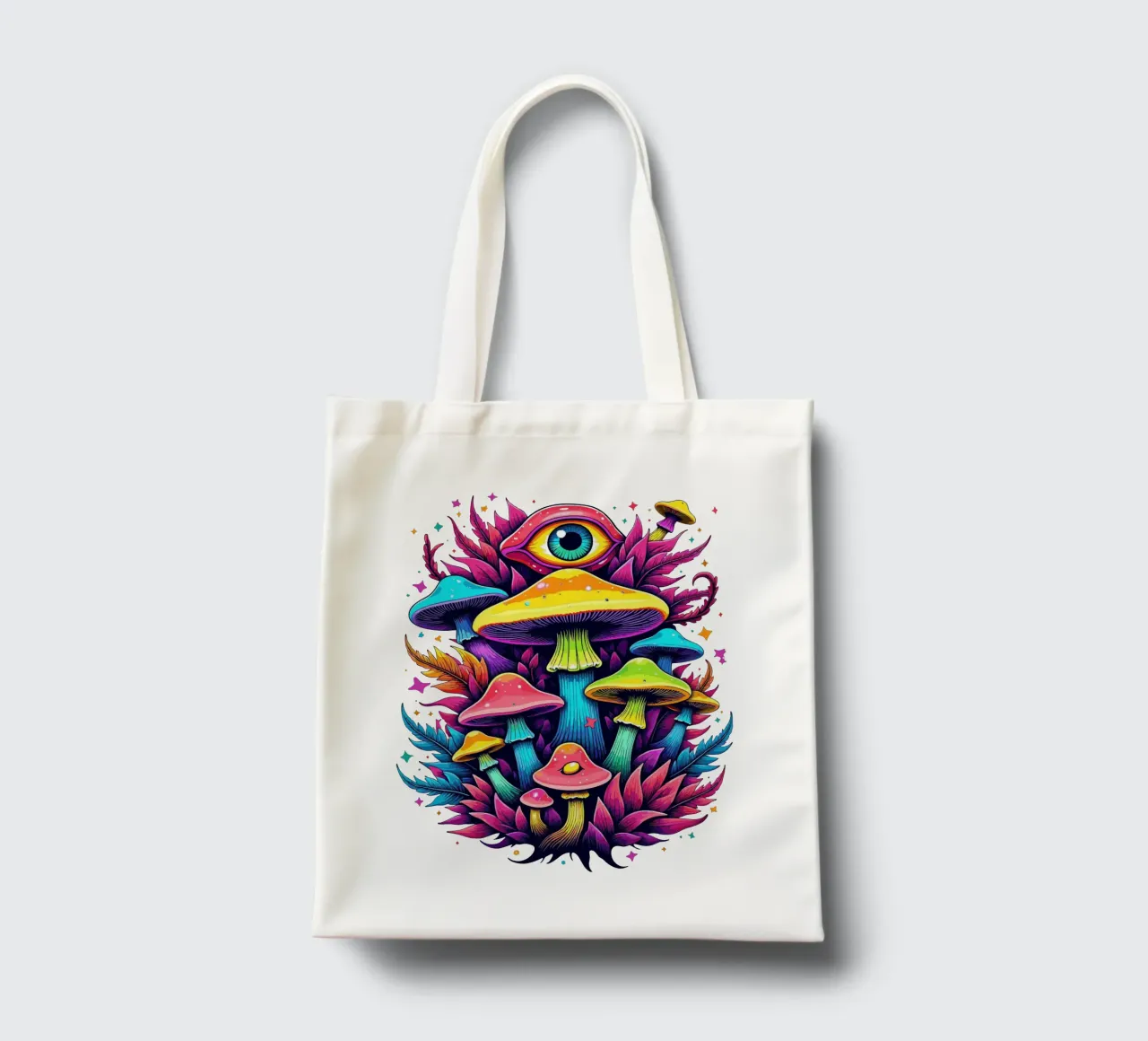 Mystical Mushroom Bloom tote bag by artdesign1985