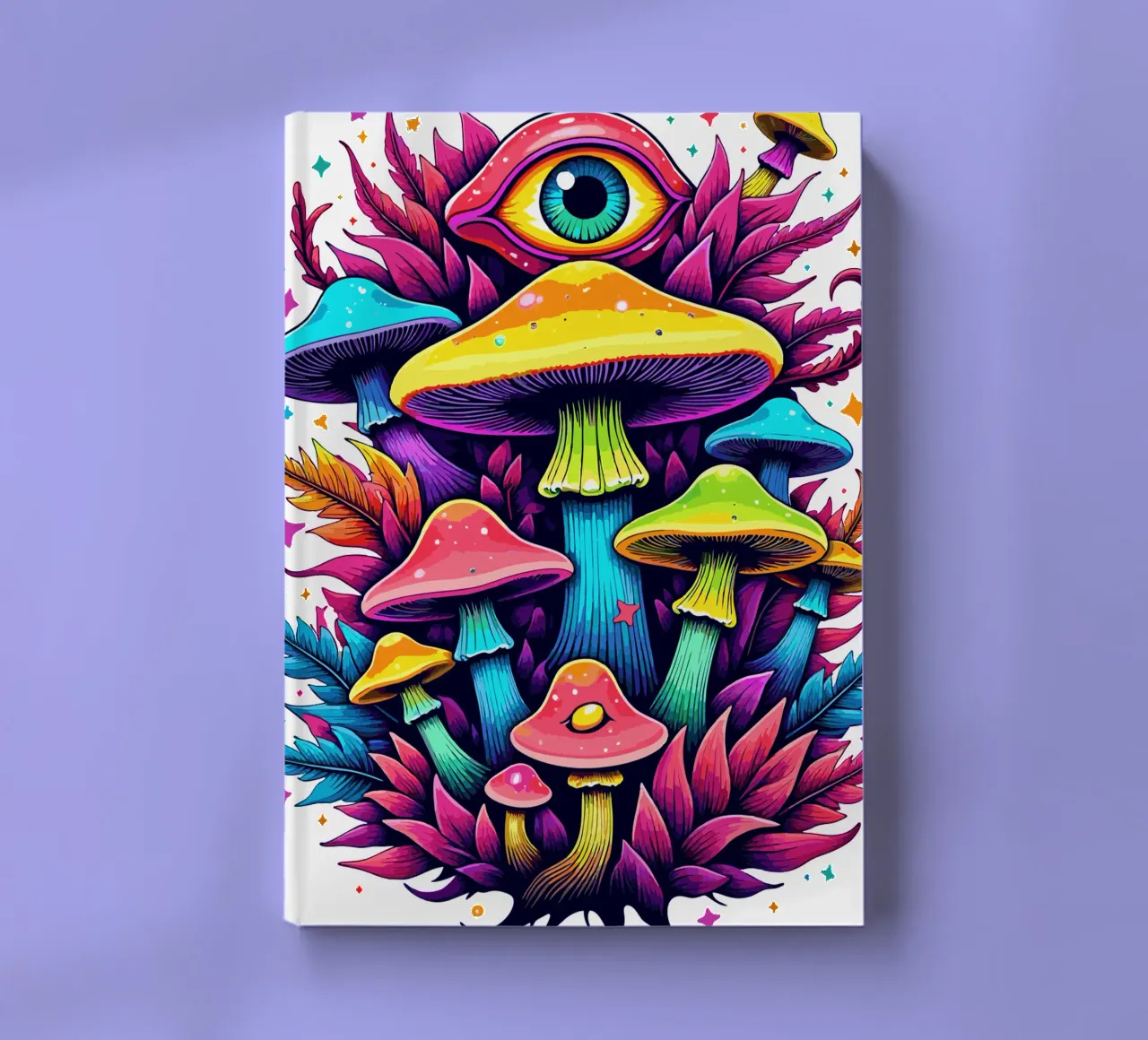 Mystical Mushroom Bloom notebook by artdesign1985