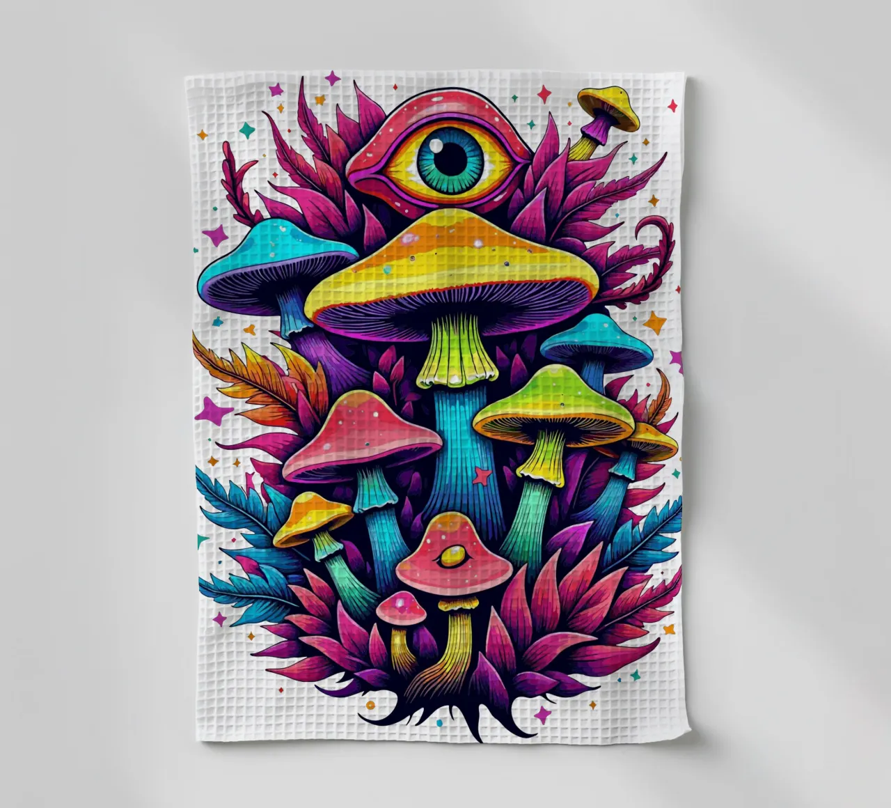 Fleur de champignon mystique torchon de artdesign1985