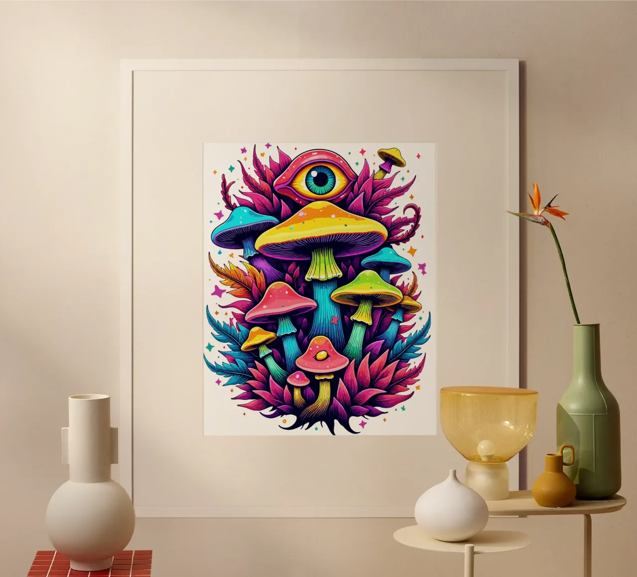 Mystical Mushroom Bloom hahnemühle by artdesign1985