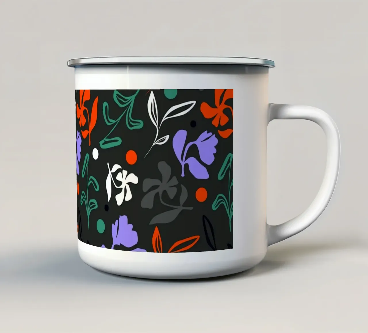 Flora crepuscolare tazza in smalto da Kintsugi99