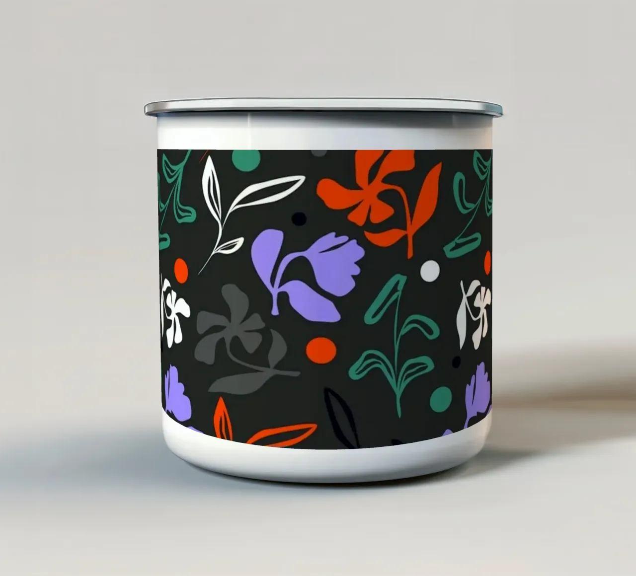 Flora crepuscolare tazza in smalto da Kintsugi99
