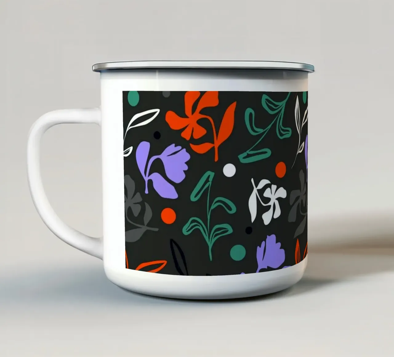 Flora crepuscolare tazza in smalto da Kintsugi99