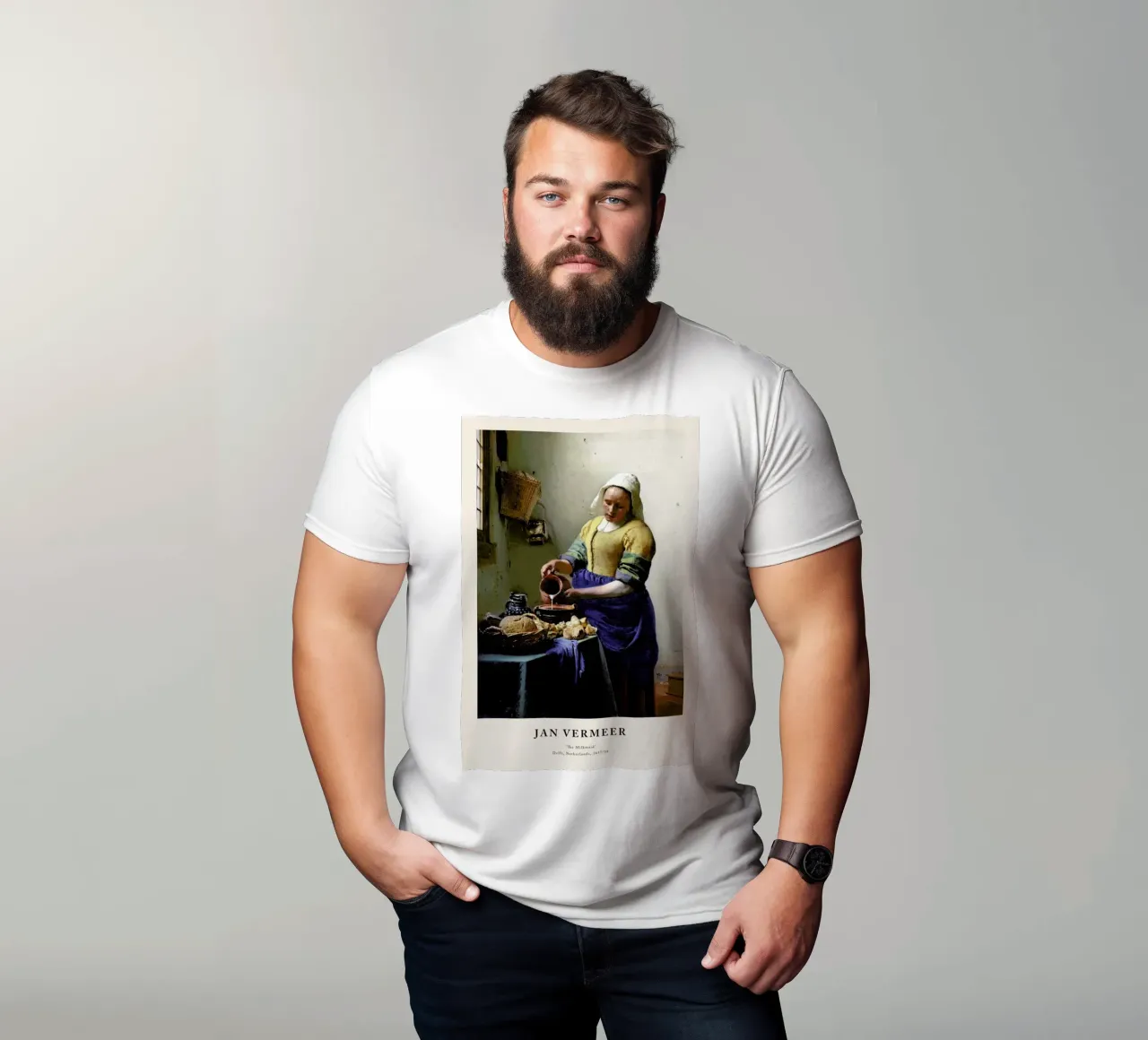 Jan Vermeer van Delft - The Milkmaid t-shirt da ARTOTHEK
