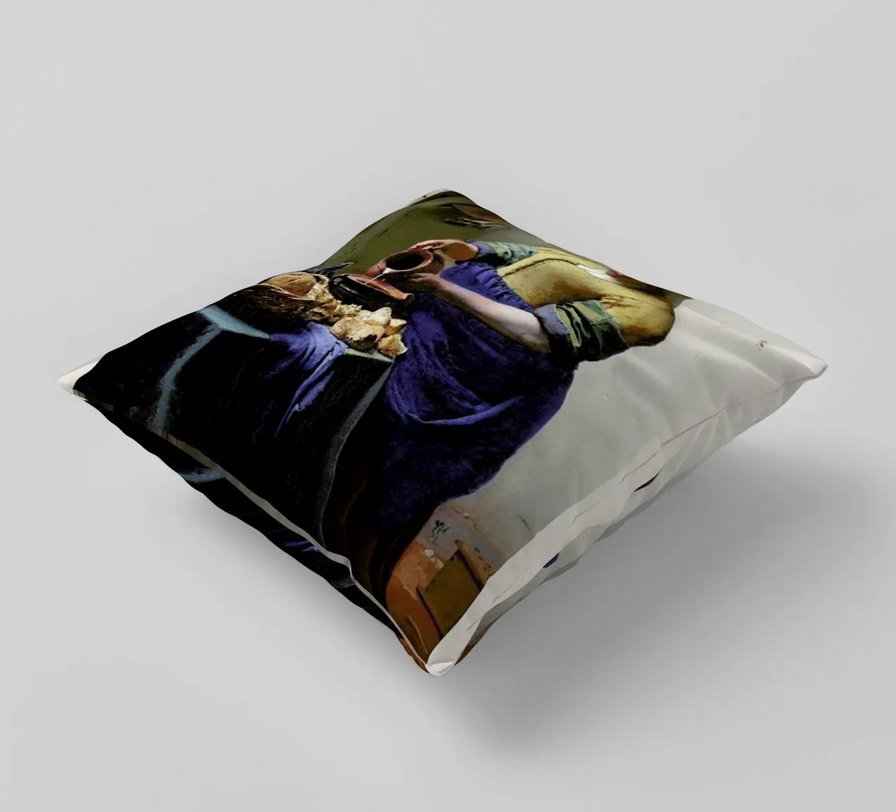Jan Vermeer van Delft - The Milkmaid cuscino da ARTOTHEK