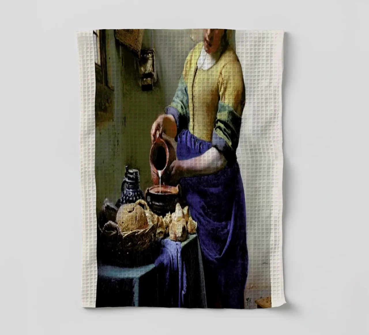 Jan Vermeer van Delft - The Milkmaid canovaccio da cucina da ARTOTHEK