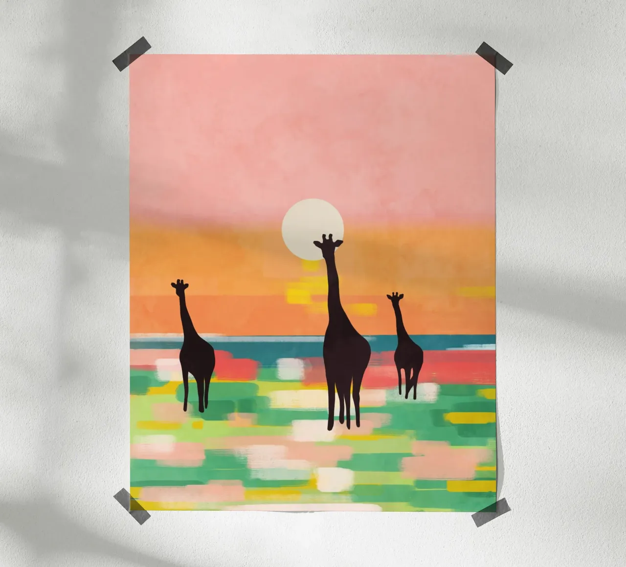 Costa cremisi poster con telaio in alluminio da Kintsugi99