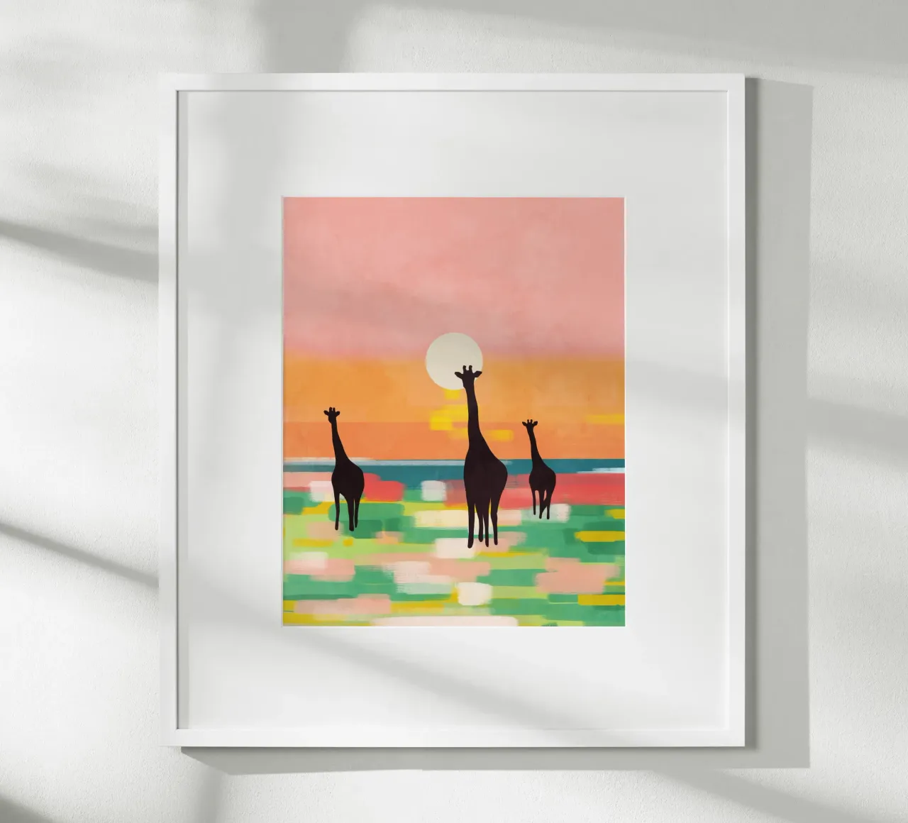 Costa cremisi poster con telaio in alluminio da Kintsugi99